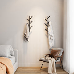 Modern Vertical Coat Rack Wall Mounted 40 64 Cm Metal Hat Rack For Wall