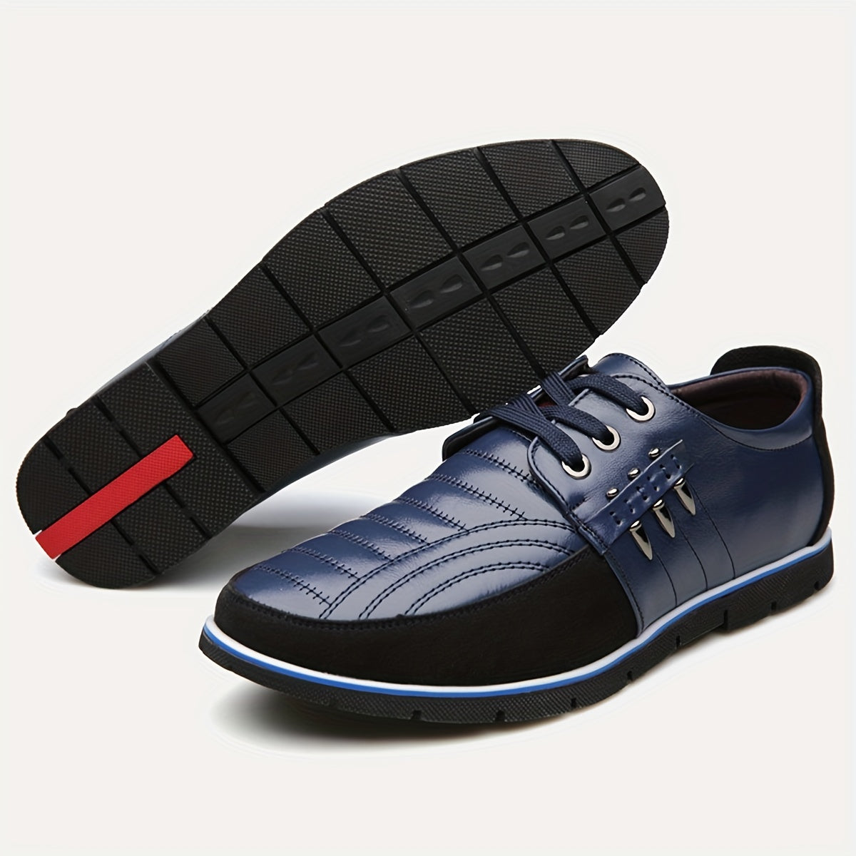 Men's PU Lace Up Business Shoes - Comfy & Stylish