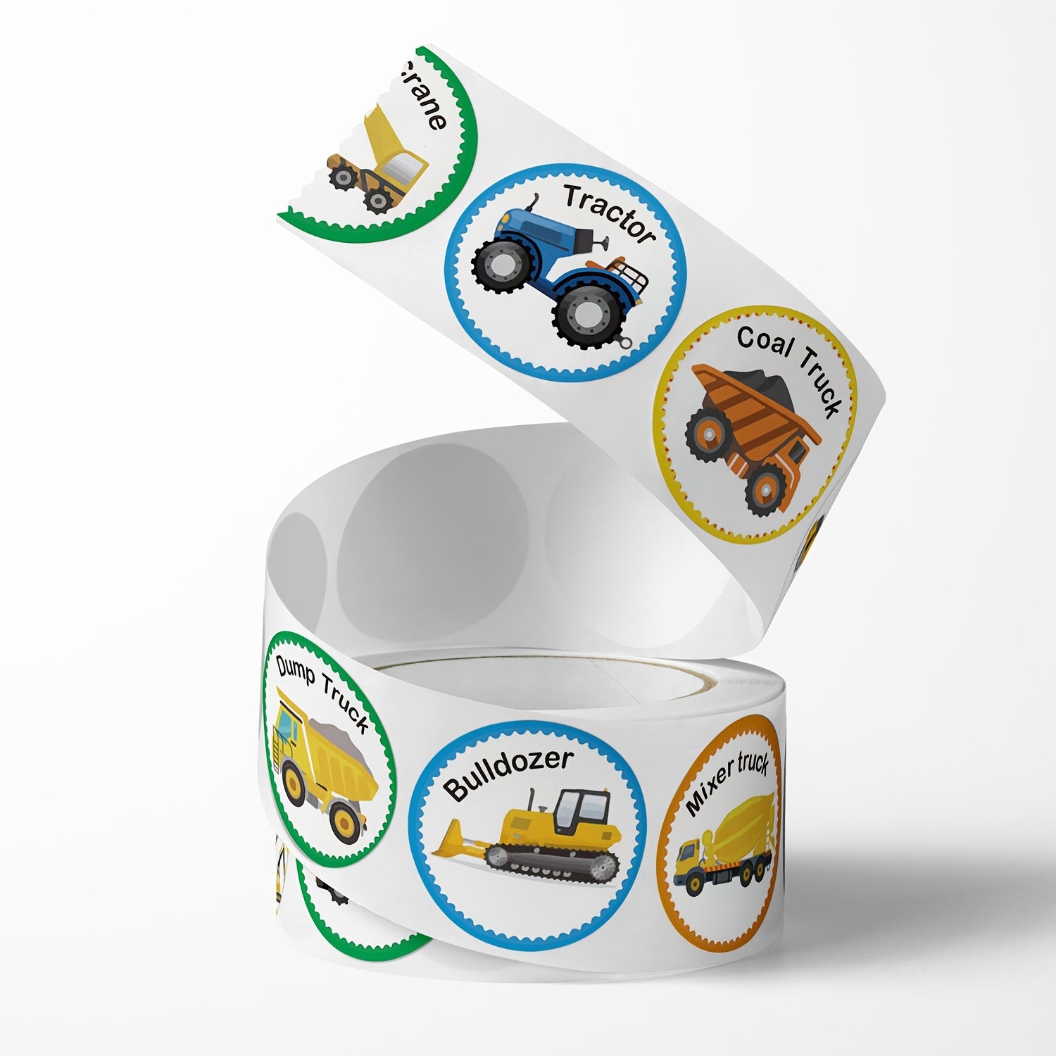 500 Cartoon Stickers Train Airplane Vehicle Car Labels for Rewards