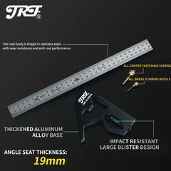 300mm Stainless Steel Combination Square for Accurate Woodworking Measurement