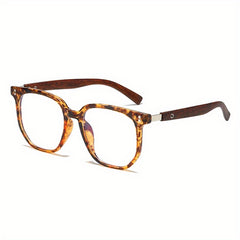 Retro Square Frame Anti Light Glasses for Men and Women with Case