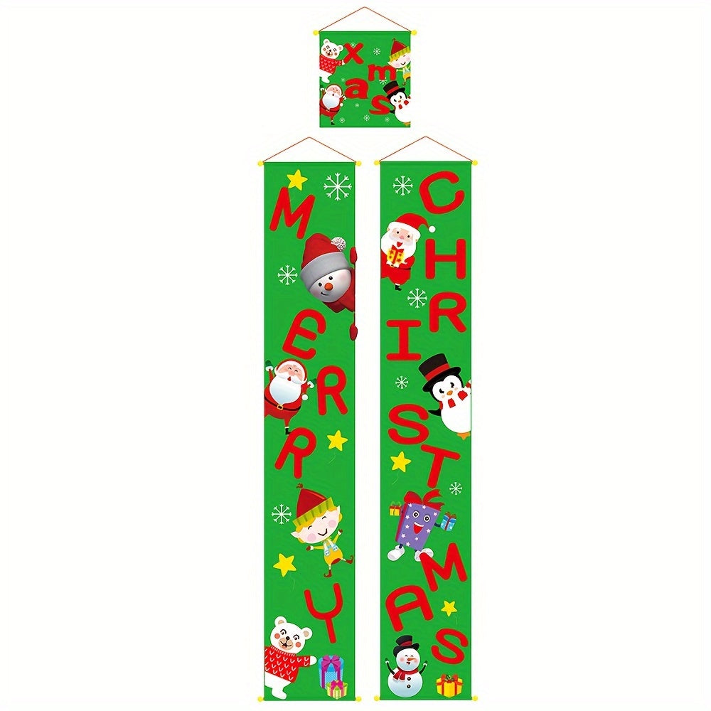 1pc Christmas Banner Hanging Decorations Holiday Decor