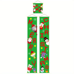 1pc Christmas Banner Hanging Decorations Holiday Decor
