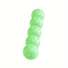 5pcs Glow in the Dark Pickleball Balls for Indoor and Outdoor Play