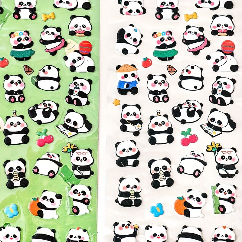 3D Panda Bubble Stickers Decorative Stickers