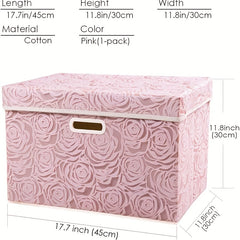Rose Pattern Foldable Quilt Clothes Organizer Lightweight Handheld Packing Cubes