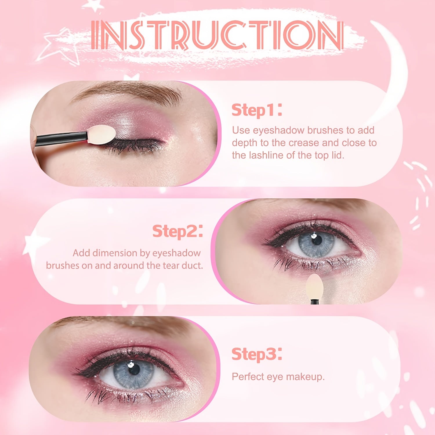 20pcs Double Sided Eyeshadow Applicator for Smooth Application