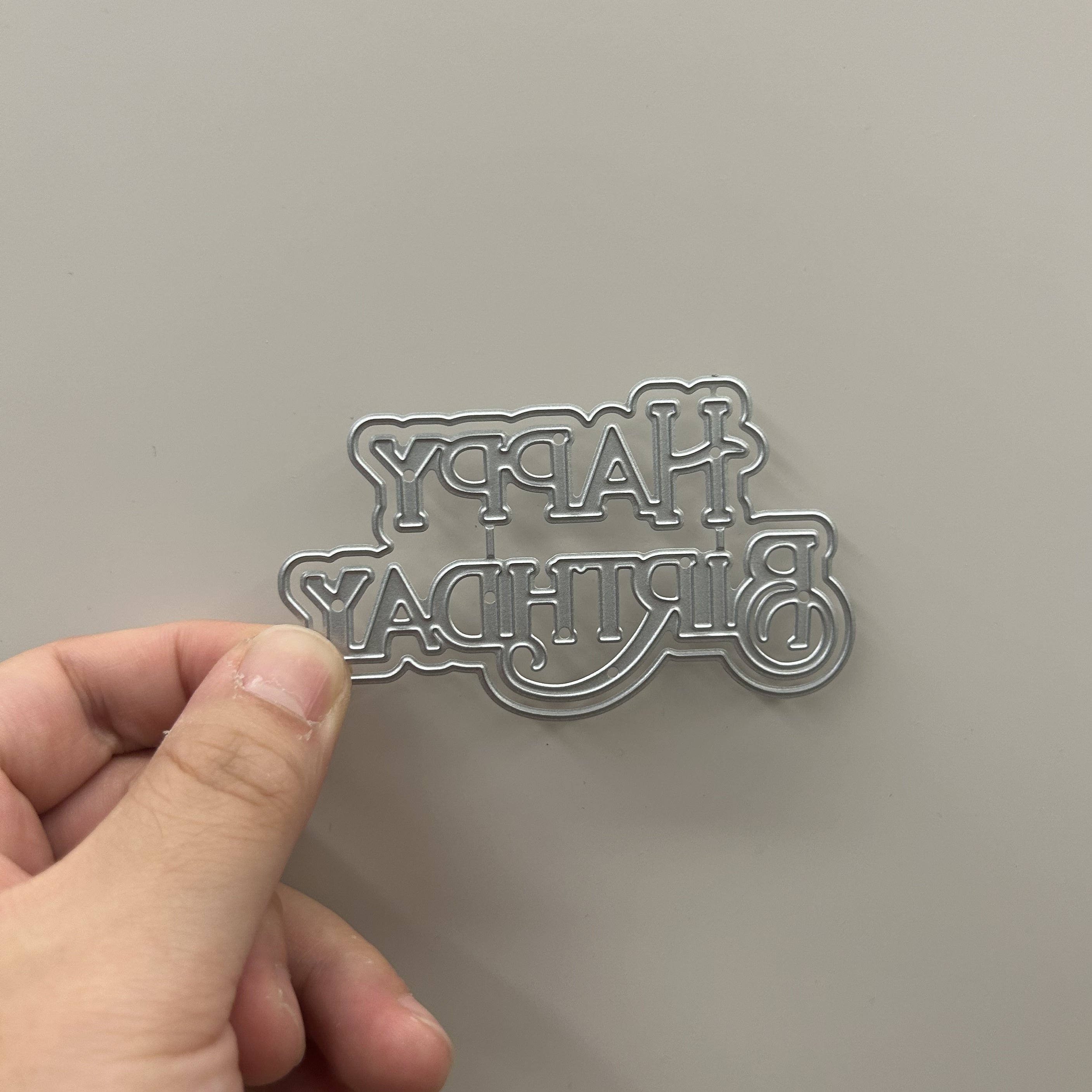 Happy Birthday DIY Metal Embossing Scrapbooking Cutting Mold