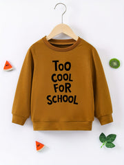 TOOL FOR SCHOOL Boys Sweatshirt Long Sleeve Crew Neck Tops