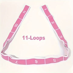 Digital Segmented Yoga Resistance Bands Elastic Fitness Stretching Band