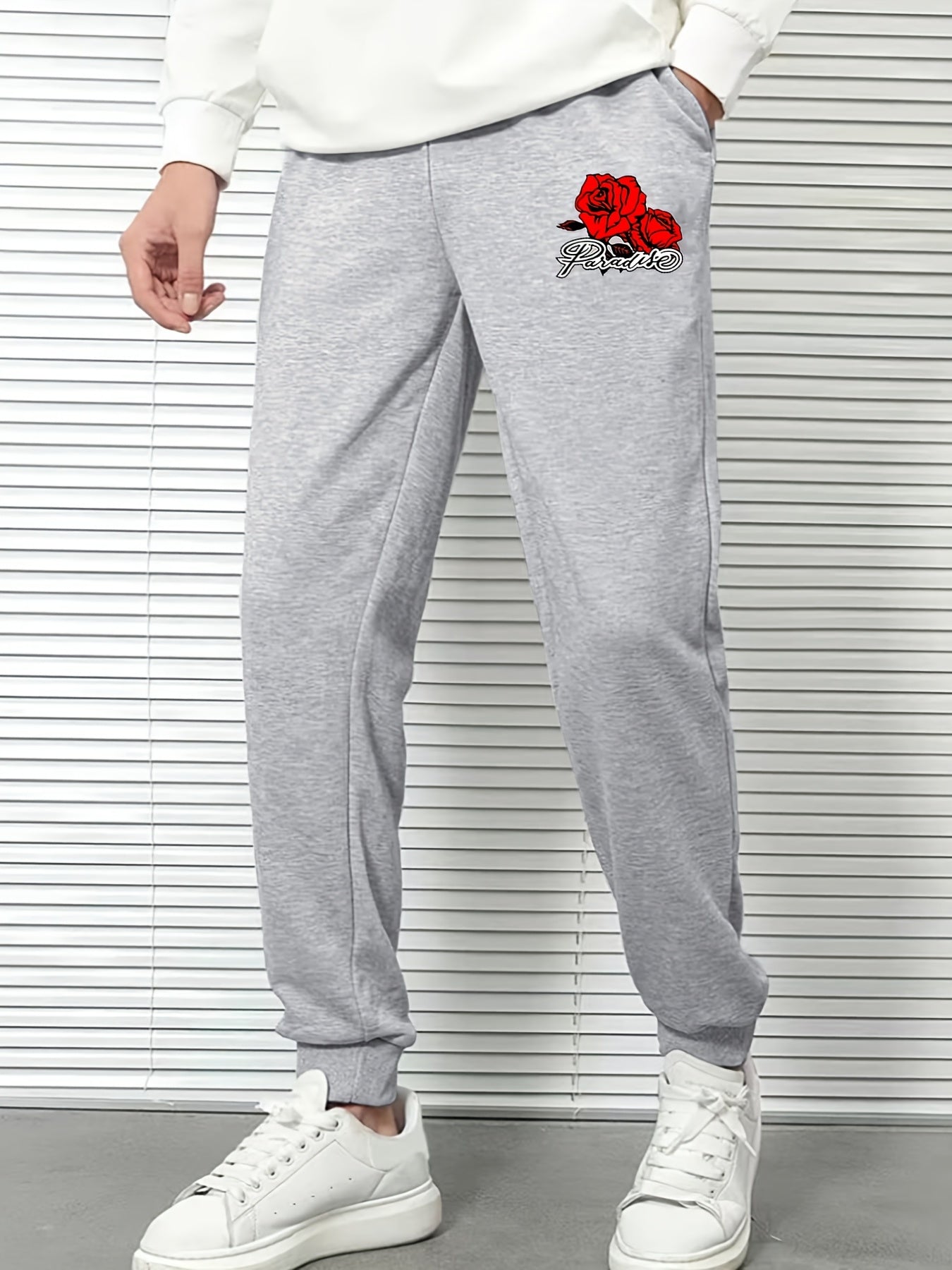 Men's Graphic Print Drawstring Sweatpants