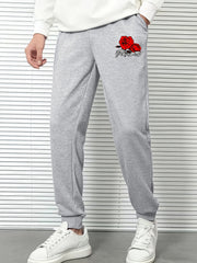 Men's Graphic Print Drawstring Sweatpants