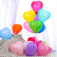 50pcs Heart Shape Balloons Wedding Birthday Party Decorations Supplies