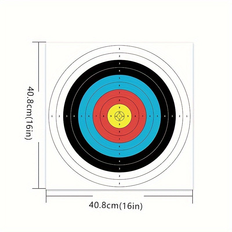 10pcs Archery Targets Standard Rings for Accurate Shooting Practice