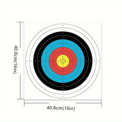 10pcs Archery Targets Standard Rings for Accurate Shooting Practice