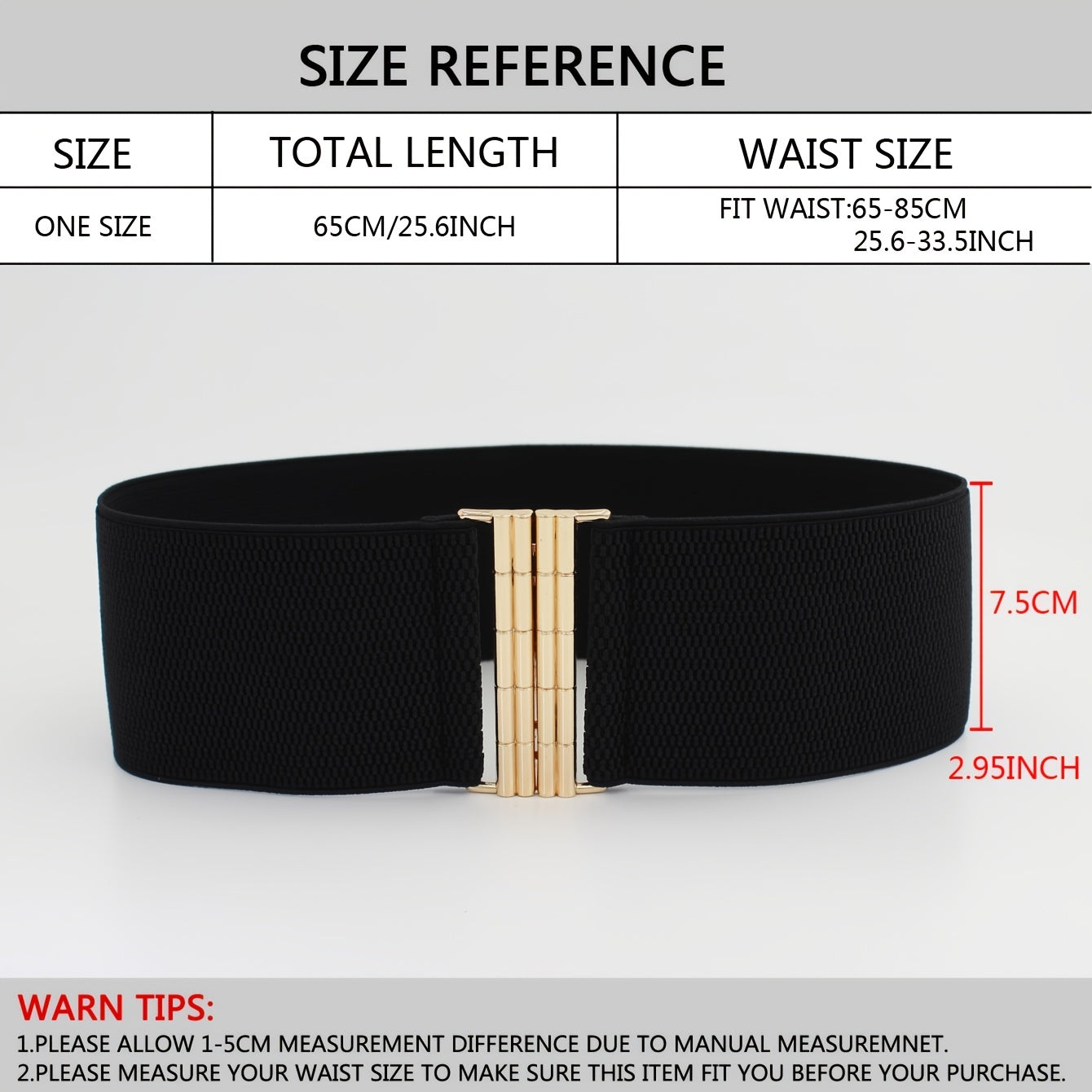 Elastic Belt Women's Belt Wide Waist Covering Decor