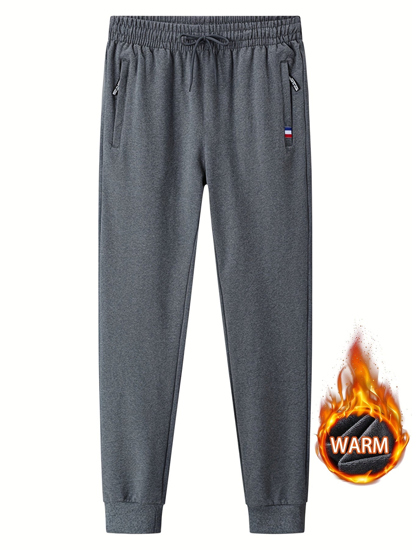 Men's Zip Pocket Thermal Pants for Autumn/Winter
