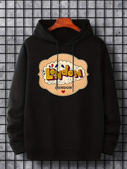Men's London Print Hoodie for Spring Fall