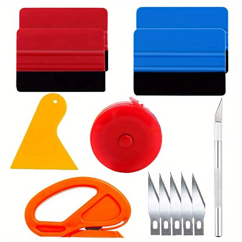 13-Piece Car Wrapping Tool Kit with Engraving Cutter & Vinyl Cutter