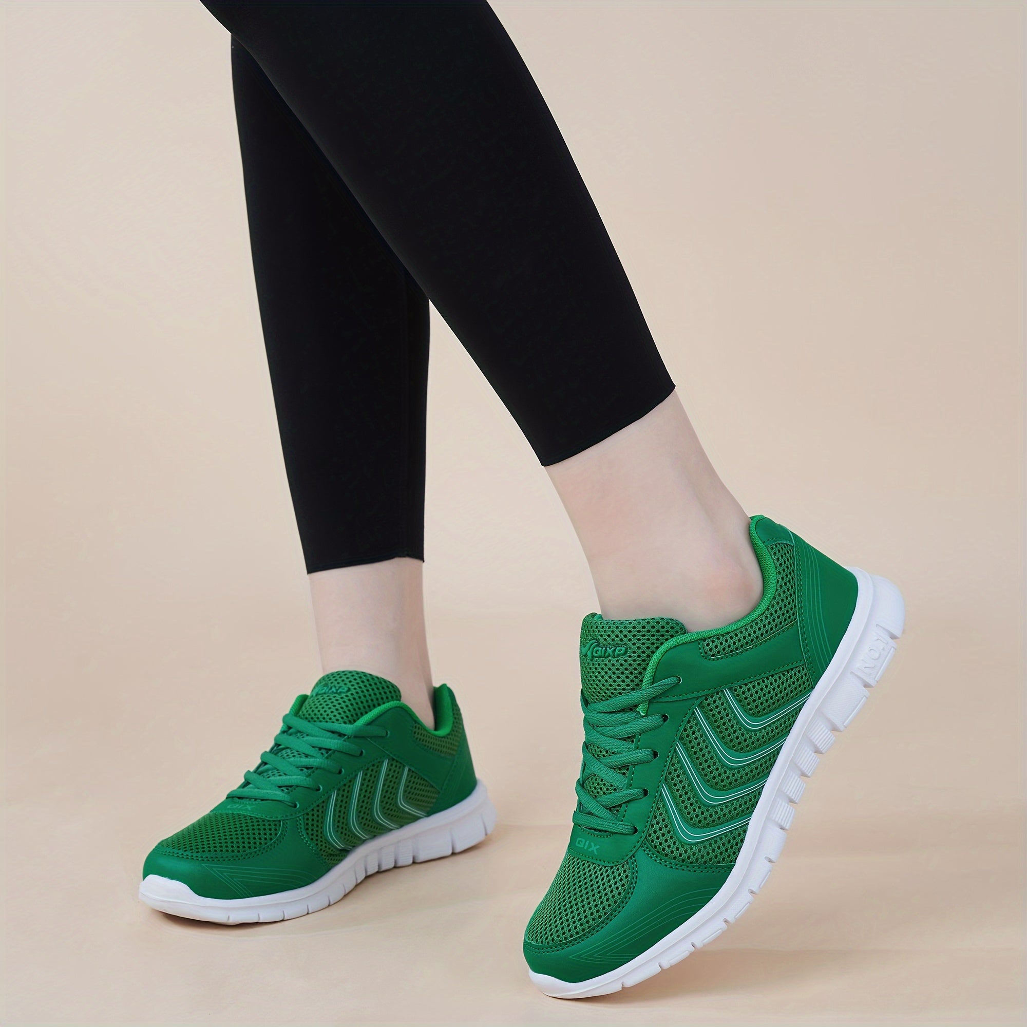 Women's Breathable Mesh Athletic Sneakers Lace Up Comfort Shoes