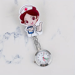 Nurse Pocket Watch Cartoon Students Digital Watch