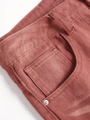 Slim Fit Vintage Jeans Men's Casual Street Style Distressed Denim Pants