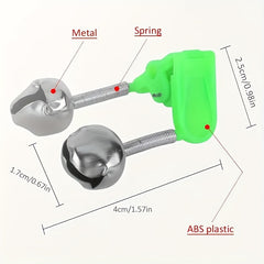 10pcs Fishing Pole Bite Indicators Twin Bells Bite Alarm