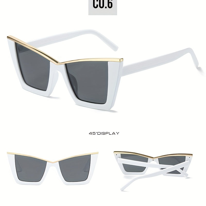 Y2K Cat Eye Sunglasses Hiphop Gradient UV400