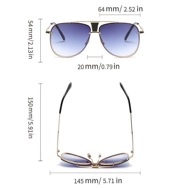 European American Cut Edge Chain Leg Cat Eye Sunglasses