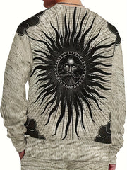 Sun Print Men's 2 Pieces Sweatshirt & Sports Trousers