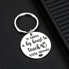 Stainless Steel Thank You Keychain For Teachers Graduation