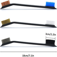 7pcs Gun Cleaning Brushes & Picks Set, Brass Steel Nylon Bristle