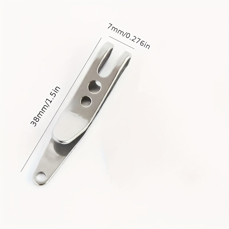 3pcs Stainless Steel Key Suspension Clip Holder with Keychain