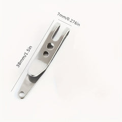 3pcs Stainless Steel Key Suspension Clip Holder with Keychain