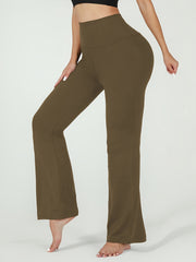 Women's High Waisted Flare Pants Soft Bootcut Tummy Control