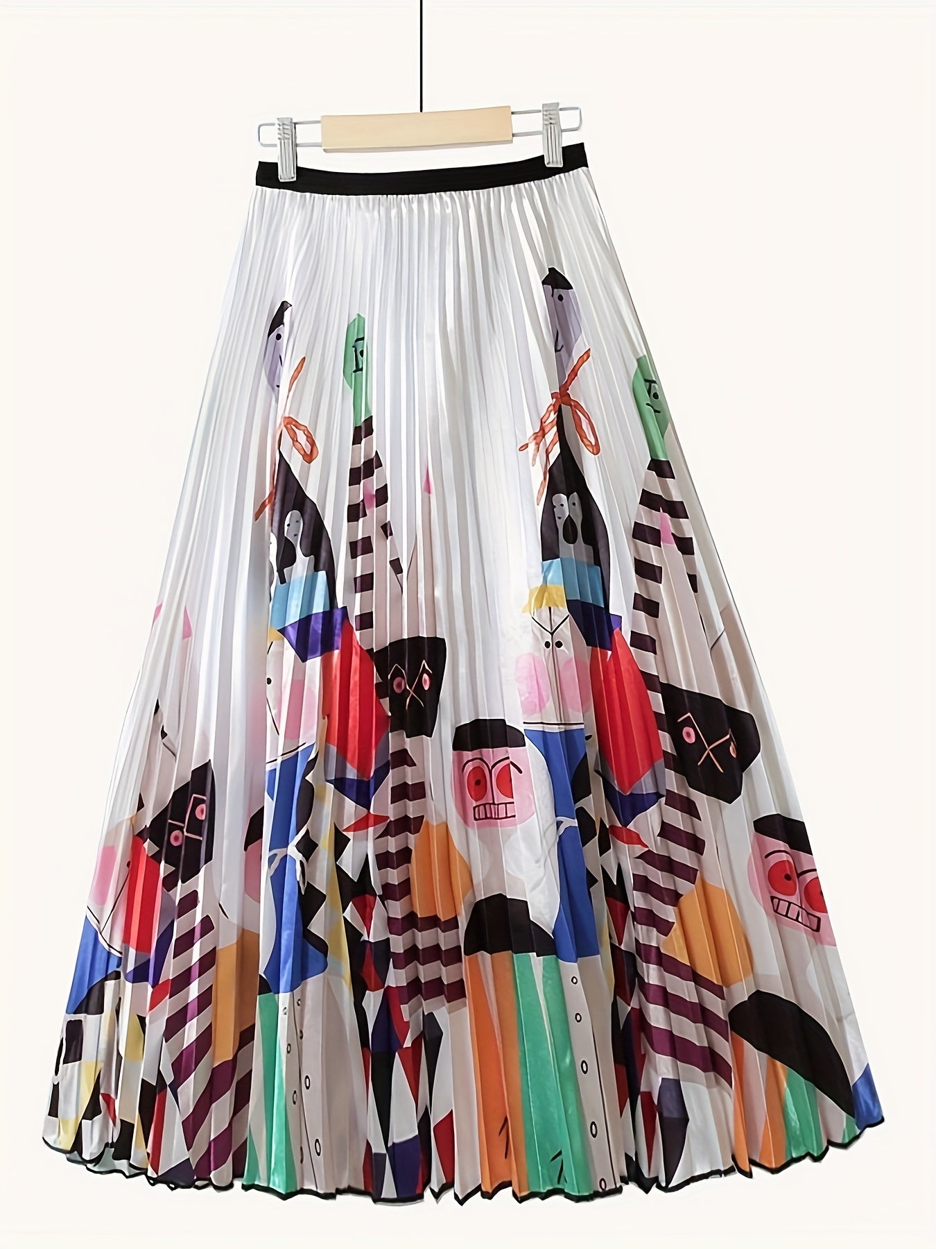 Women's Funny Print Maxi Skirt