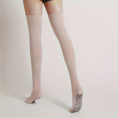 Professional Yoga Socks Over The Knee Warm Winter Stockings