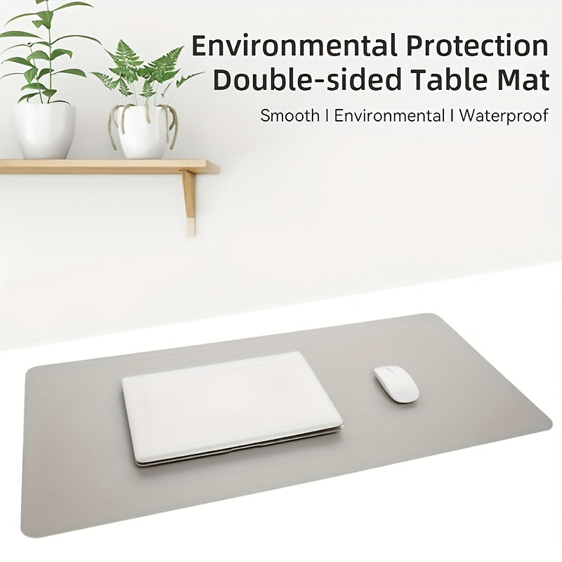 Large Size PU Leather Desk Protector Mat Waterproof Mouse Pad