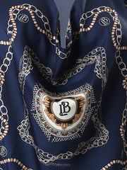 Geometric Print V Neck Long Sleeve Blouse Women's Casual Shirt