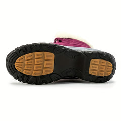 Women's Thermal Winter Boots Lace Up Soft Sole Non slip Snow Warm Shoes