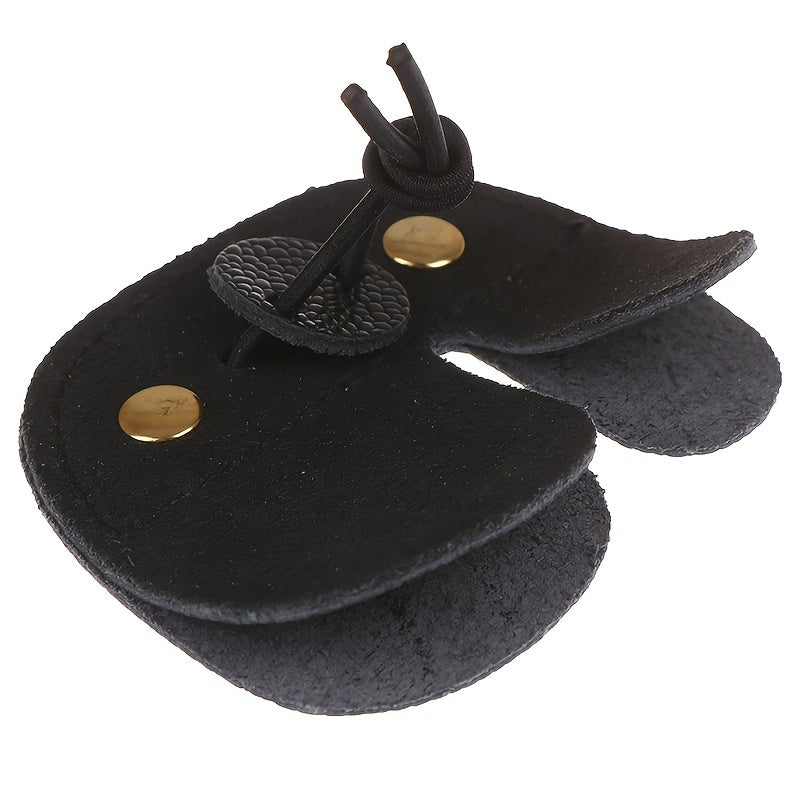 3 Layer Thick Archery Finger Tab Cowhide Guard Finger Protector