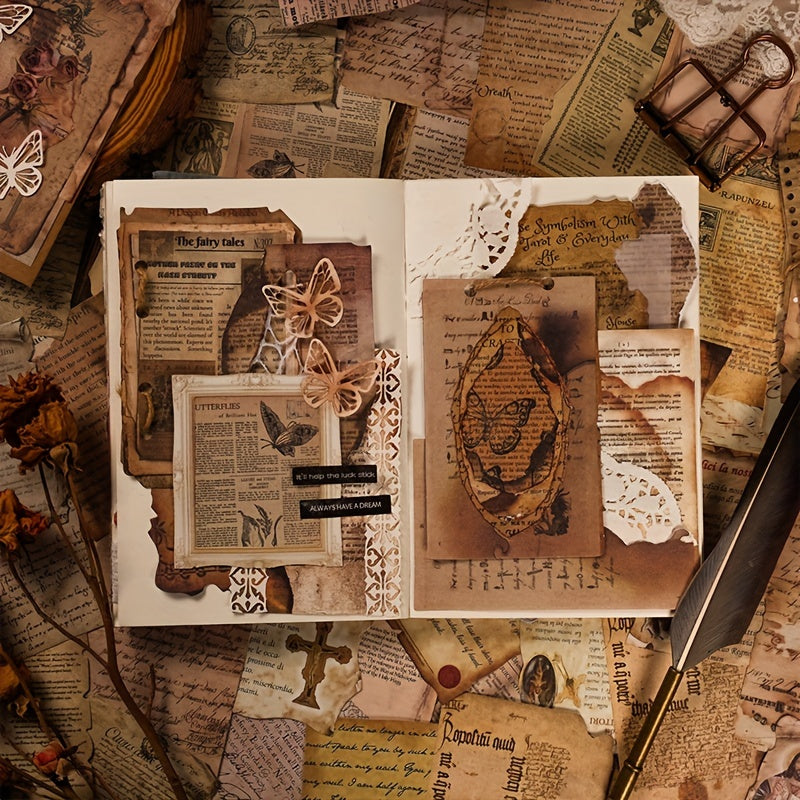 Retro Style Mixed Packaging Distressed Special Paper Cloud Dragon Paper