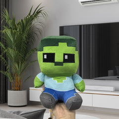 Green Sitting Zombie Plush Toy Soft & Durable Fabric Stuffed Animal