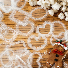 30pcs Transparent Dried Flower Bookmarks for DIY Handcraft - Blank Set