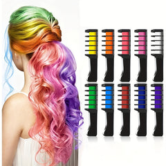 Hair Chalk For Girls Makeup Kit - Temporary Washable Hair Dye
