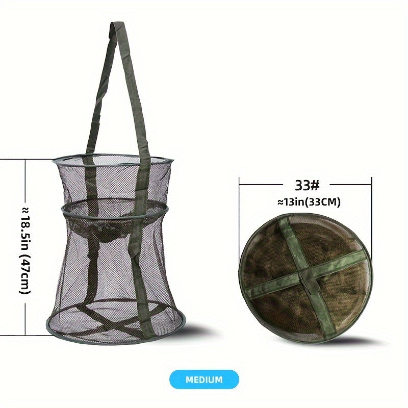 1pc Folding Fishing Net for Lobster Shrimp Crab Deep Sea Fishing Cage