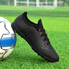 Men's Turf Football Boots Lace Up TF Soccer Cleats