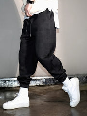 Men's Solid Sweatpants Casual Jogger Pants for Autumn Winter