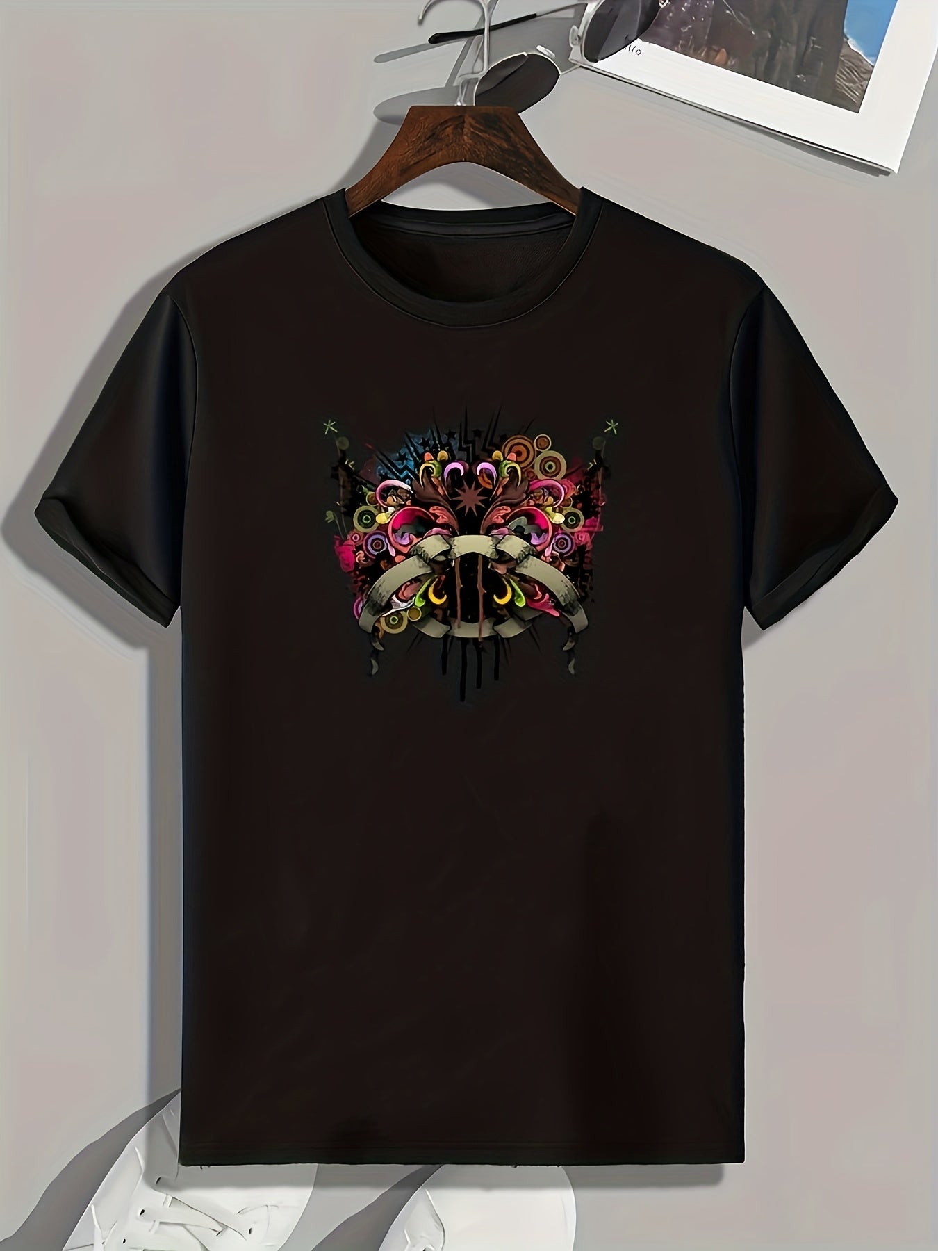 Men's Graphic Tee for Fitness Activities