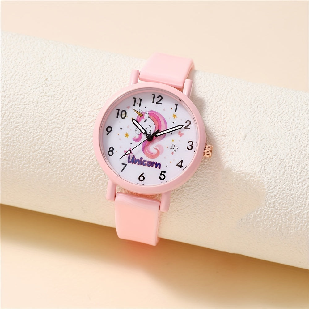 Pink Unicorn Kids Watch